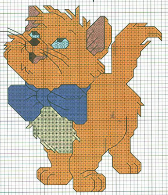 Schema punto croce Aristogatti