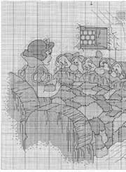 Schema punto croce Biancaneve ed i sette nani