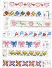 Schema punto croce  Bordi vari