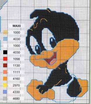 Schema punto croce Looney tunes6