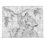 Schema punto croce Micio aggrappato al ramo 1