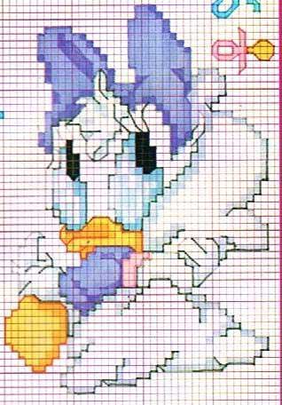 Schema punto croce Paperina2