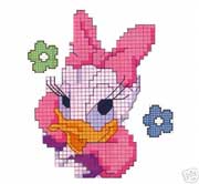 Schema punto croce Paperina 3