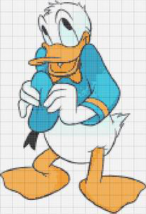 Schema punto croce Paperino5
