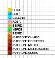 Schema punto croce strisciaorsettilegenda