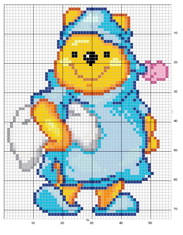 Schema punto croce Winnie