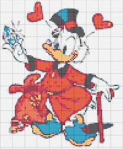 Schema punto croce Zio paperone3