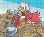 Schema punto croce Zio Paperone 6