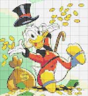 Schema punto croce Paperon de paperoni