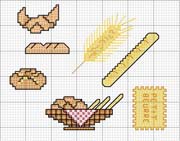 Schema punto croce Pane 