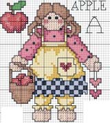 Schema punto croce Bambina 