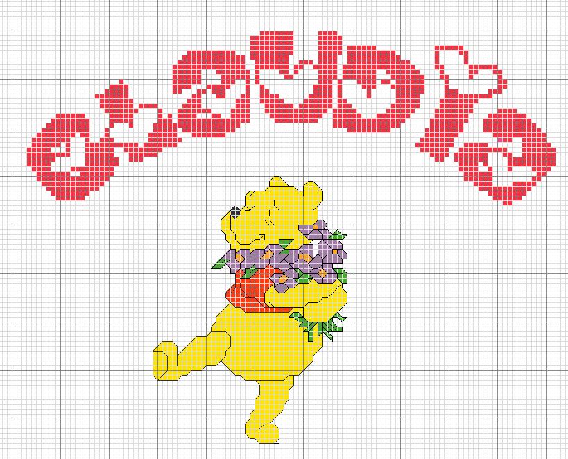 Schema punto croce Claudia winnie