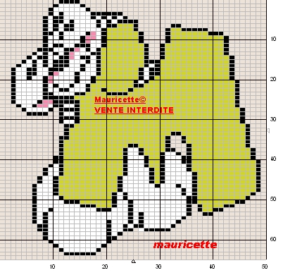 Schema punto croce Diddl m