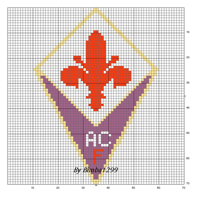 Schema punto croce Fiorentina