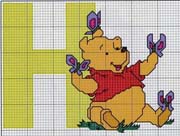 Schema punto croce Winnie H