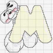 Schema punto croce Diddl M