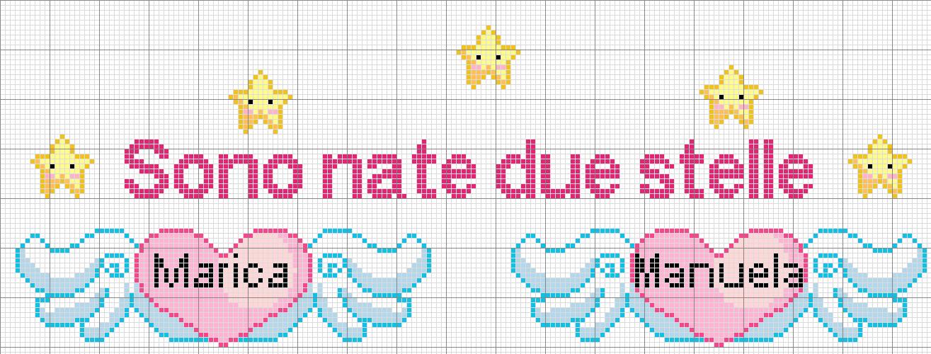 Schema punto croce Manuela marica