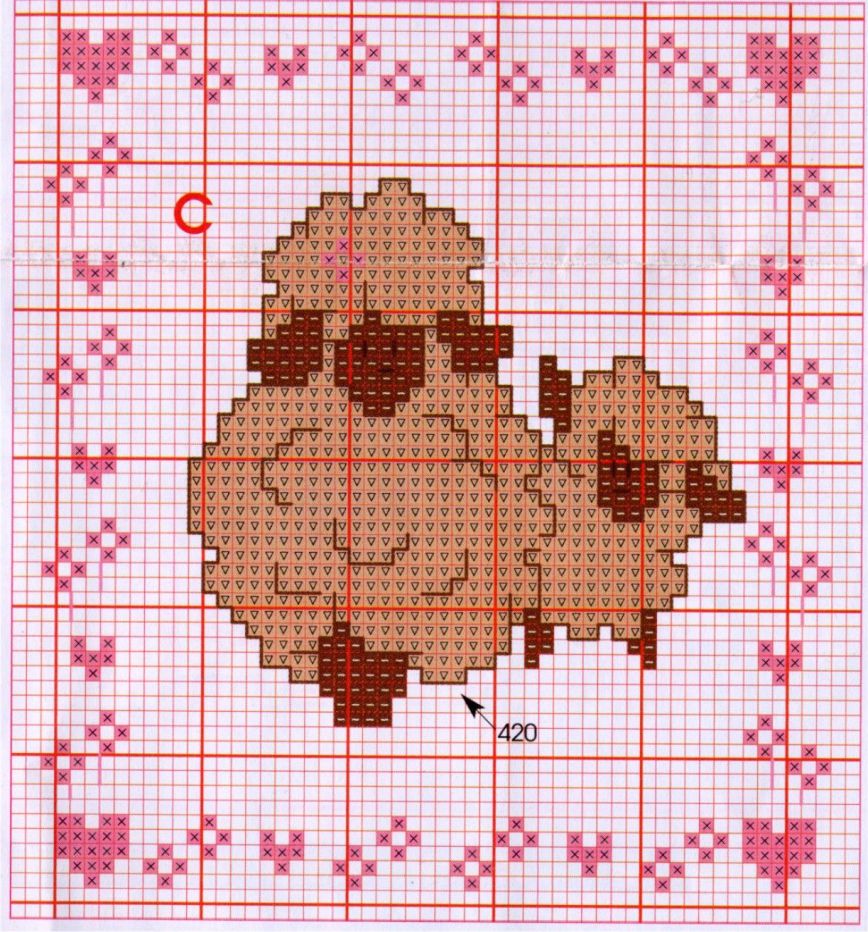 Schema punto croce Quadrato4