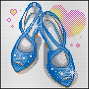 Schema punto croce Scarpe