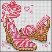 Schema punto croce Scarpe da donna 5