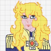 Schema punto croce Lady Oscar