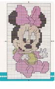 Schema punto croce Minnie Bebe