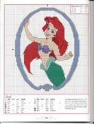 Schema punto croce Sirenetta3