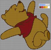 Schema punto croce Winnie The Pooh 2