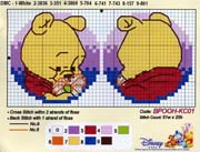 Schema punto croce Winnie bifronte