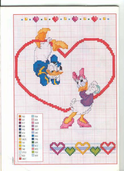 Schema punto croce Paperina1