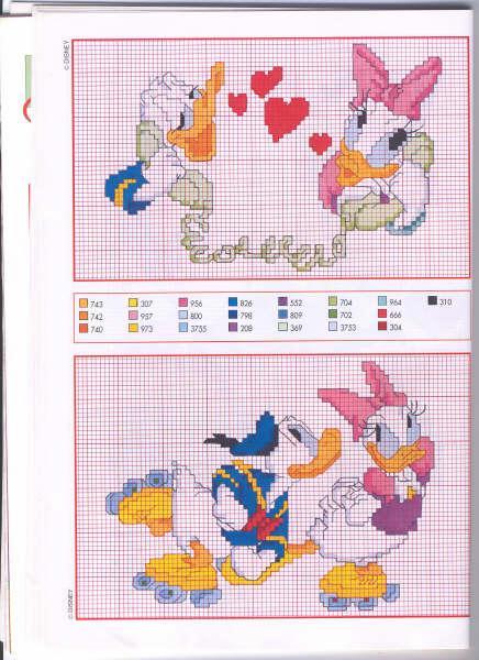 Schema punto croce Paperina3