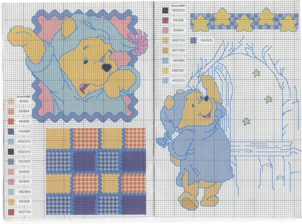 Schema punto croce Pooh20