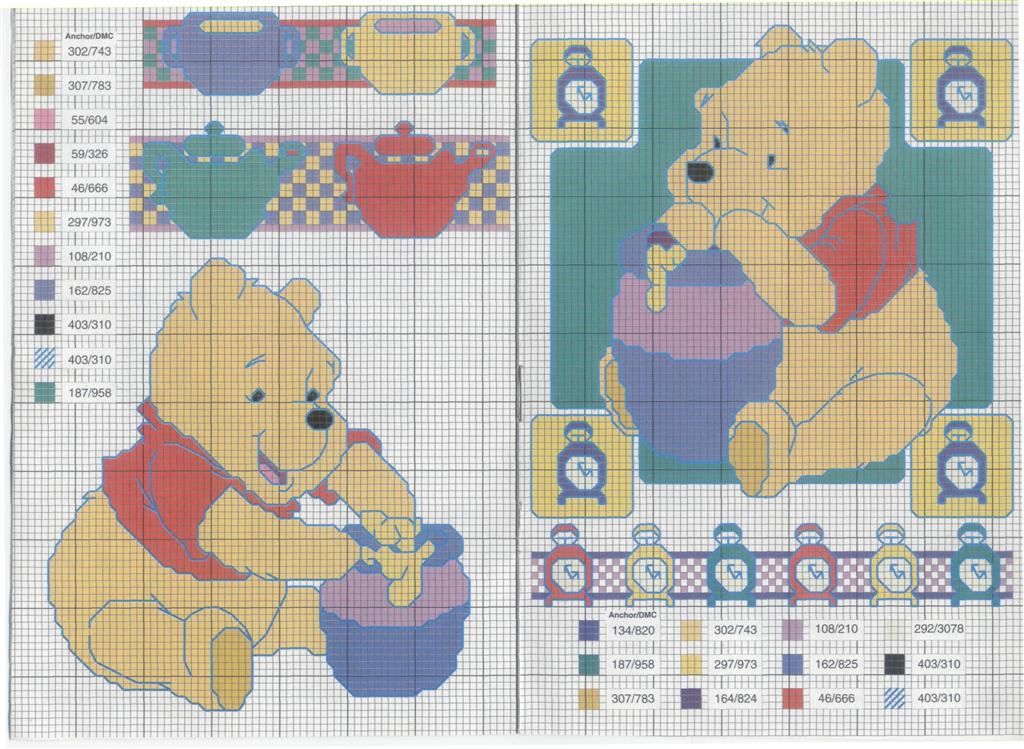 Schema punto croce Pooh22