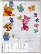 Schema punto croce Pooh 5