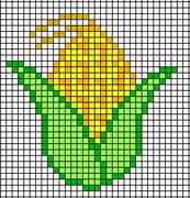 Schema punto croce pannocchia