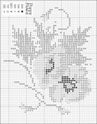 Schema punto croce papaveri