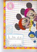 Schema punto croce Topolini vespa 1/2