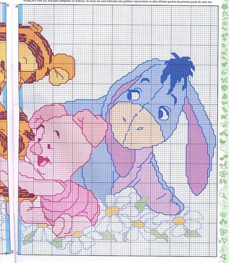 Schema punto croce Winnie b