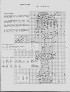 Schema punto croce Ballerina 3