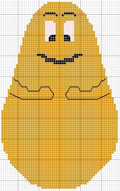 Schema punto croce Barbapapa 2