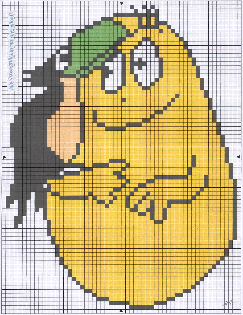 Schema punto croce Barbapapa 3