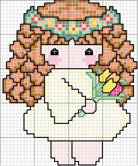 Schema punto croce Bimbetta