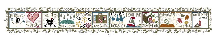 Schema punto croce Bordo snapper