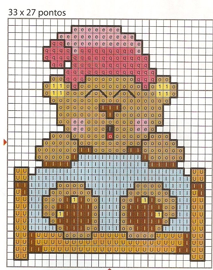 Schema punto croce Buonanotte 3