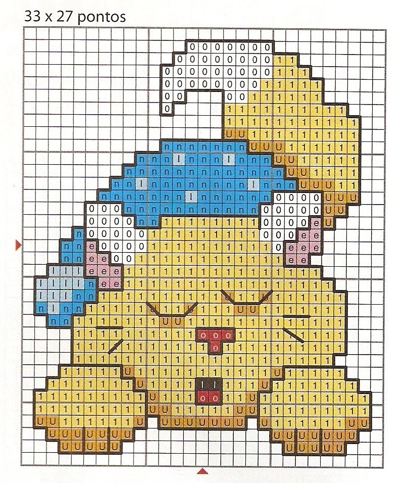 Schema punto croce Buonanotte 4