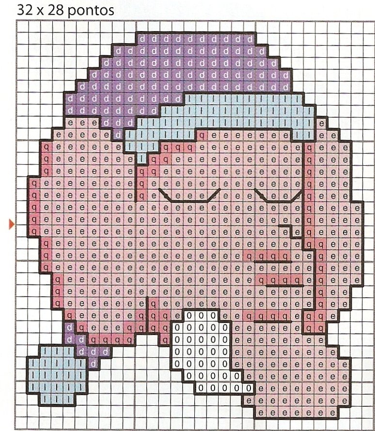 Schema punto croce Buonanotte 8