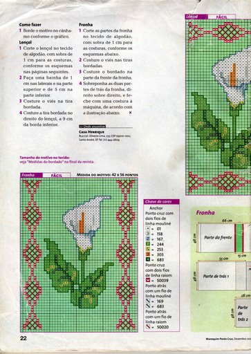 Schema punto croce Calle 6