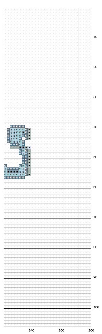 Schema punto croce Cammina con gesu 10