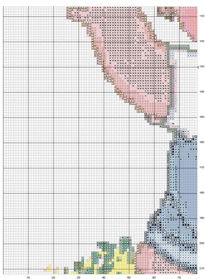 Schema punto croce Cammina con gesu 2