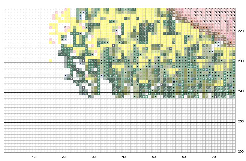 Schema punto croce Cammina con gesu 3